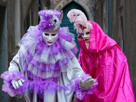 2 Masken Karneval in Venedig