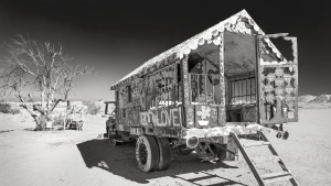 Salvation Mountain, Bible John's Caravan.jpg